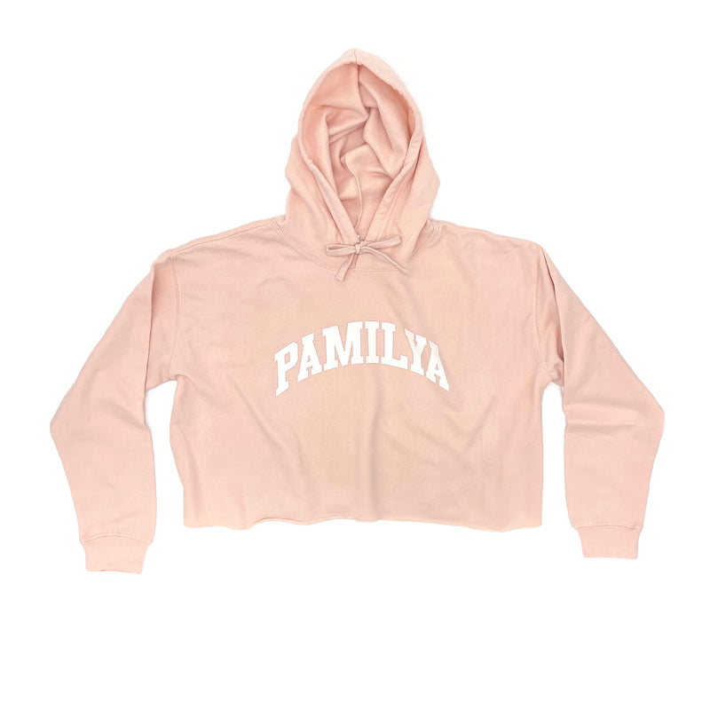Pamilya Crop Hoodie (Pink)